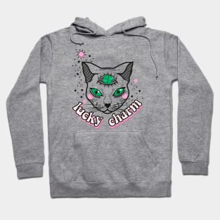 Lucky Charm White Cat Hoodie